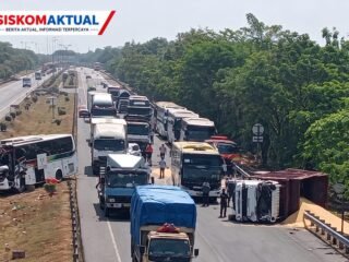 Bus Sinar Jaya Tabrak Truk di Tol Cipali KM 176, Arus Lalu Lintas Sempat Tersendat