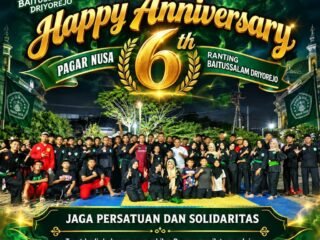 Momen Penuh Kehangatan! Harlah ke-6 Pagar Nusa Ranting Baitussalam Driyorejo Gresik Jadi Ajang Kerukunan Antar Perguruan Silat